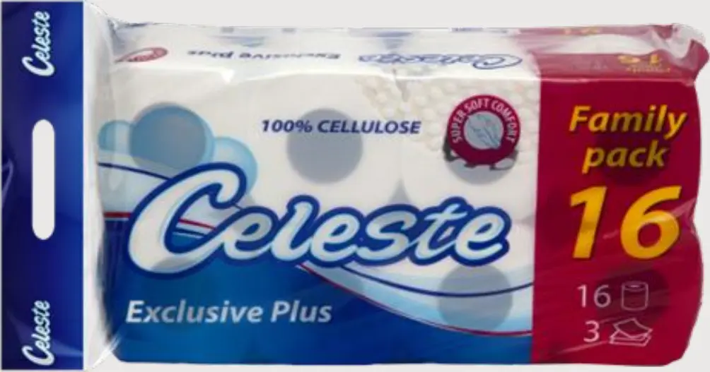 Celeste Exclusive Plus family pack toilet paper