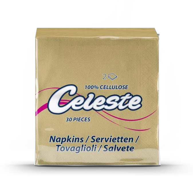 Celeste champagne paper napkins